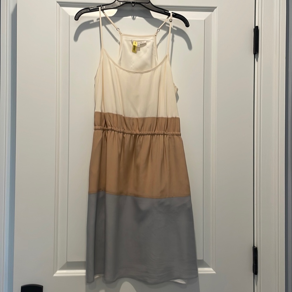Madewell dress. (Broadway and Broom) Size 4. Cream and grey.